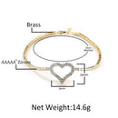 The "Amore" Infinity Heart Tennis Anklet