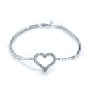 The "Amore" Infinity Heart Tennis Anklet