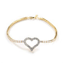 The "Amore" Infinity Heart Tennis Anklet