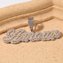 Double Plated Custom Name Plate Women’s Tennis Necklace - Boujee Collection By Jeneen