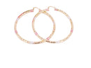 Medium Tri-Color 18K Gold Filled Hoop Earrings - Boujee Collection By Jeneen