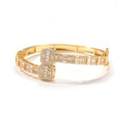 Iced Out Baguette Bracelet 18k Gold Plated - Boujee Collection By Jeneen