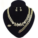 MOM Heart Cuban Link - Boujee Collection By Jeneen