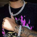 18K Gold Plated Iced Out Cuban Chain - Boujee Collection By Jeneen