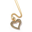 Small Hollow Heart Baguette Bling Iced Out Pendant - Boujee Collection By Jeneen